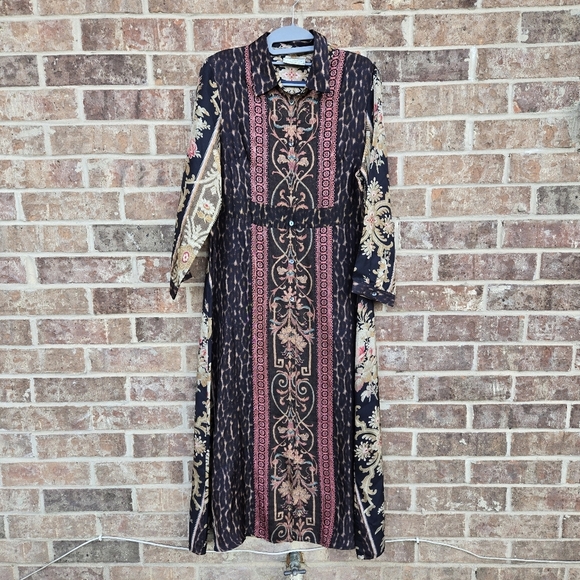Pierre Louis Mascia Silk Maxi Dress Size M - Picture 1 of 5